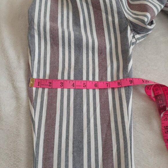 Free People Striped Ankle Pants - Pink, Gray, White - Picture 11 of 13